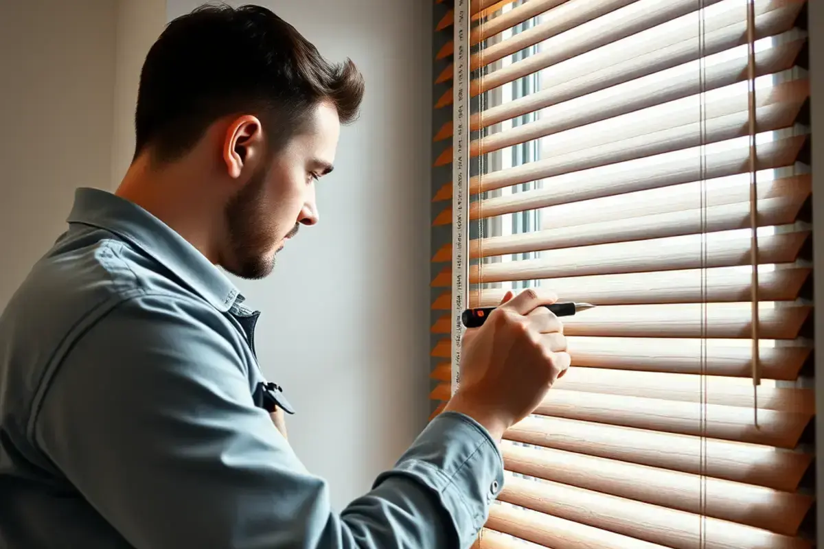 Professional Venetian blind installation process